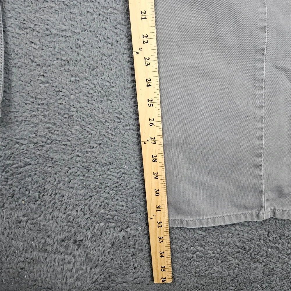 Free World Night Train Regular Fit Charcoal Gray Pants Mens Size 32 Cotton Twill